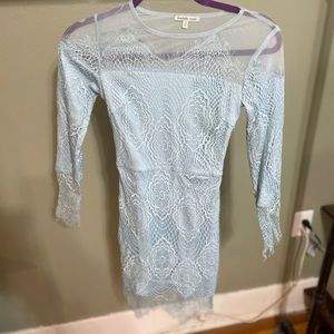 Ice Blue Lace Dress